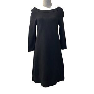 White House Black Market A-Line Knit Sweater Dress Knee Length M Cottagecore